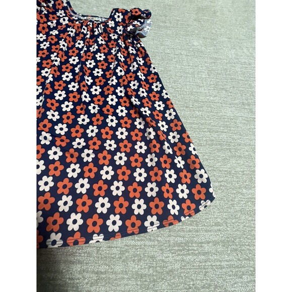 Dot Dot Smile Dress Girl’s Size 5/6 Blue Floral Short Sleeve Graphic - Picture 4 of 10